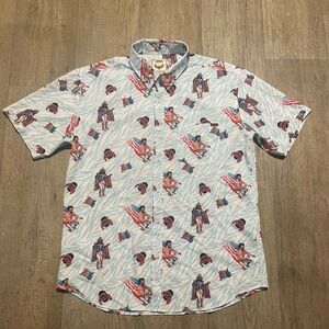 RSVLTS WWE Macho Man USA KUNUFLEX Button Up Shirt